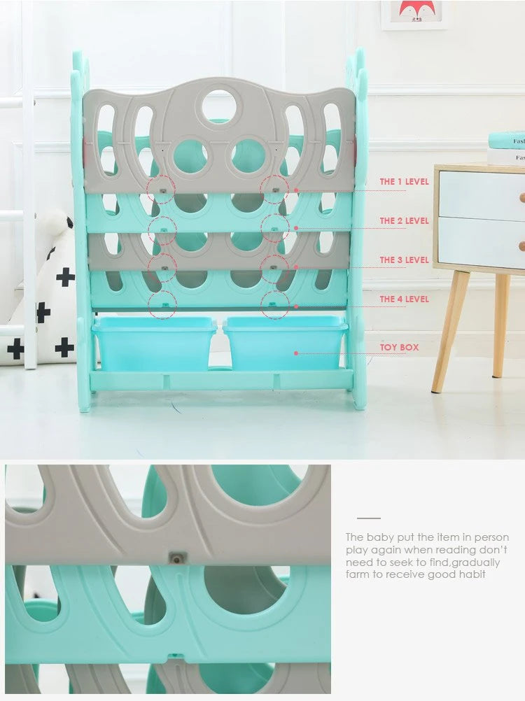 ALL 4 KIDS Lily the Giraffe Magazine Bookcase - Powder Blue