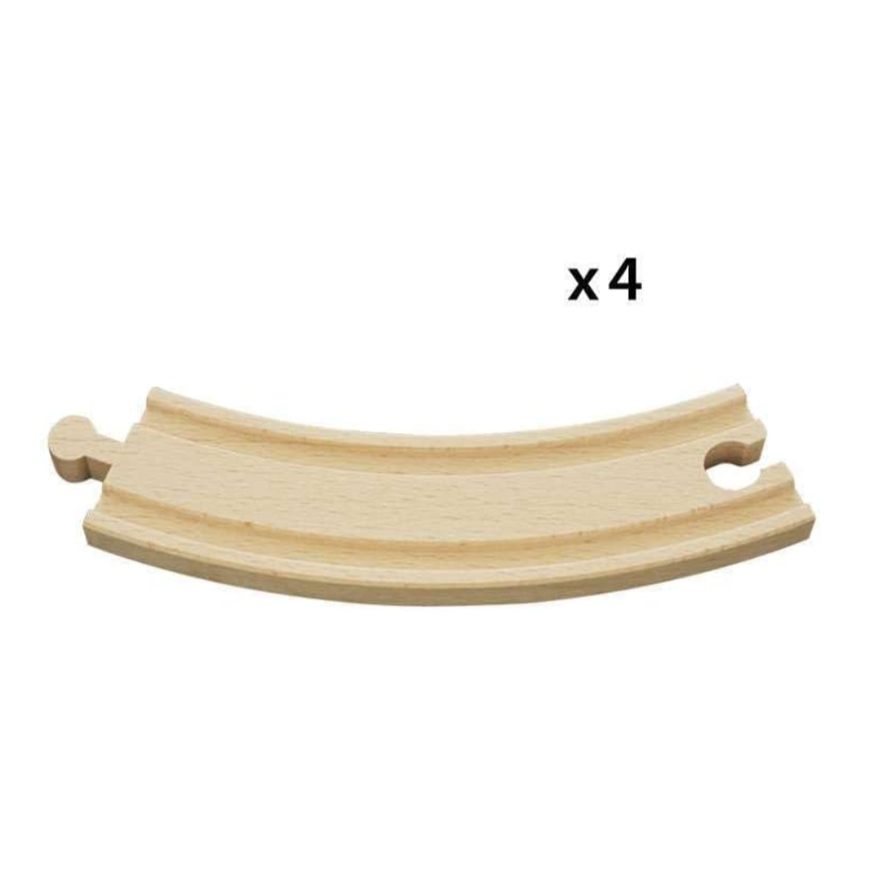 BRIO Large Curved Tracks 4 pieces
