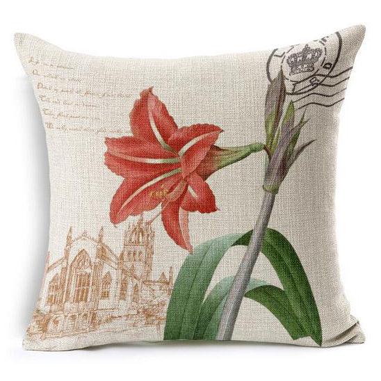 All 4 Kids 45cm Square Throw Pillow Cushion Cover - Country Flower