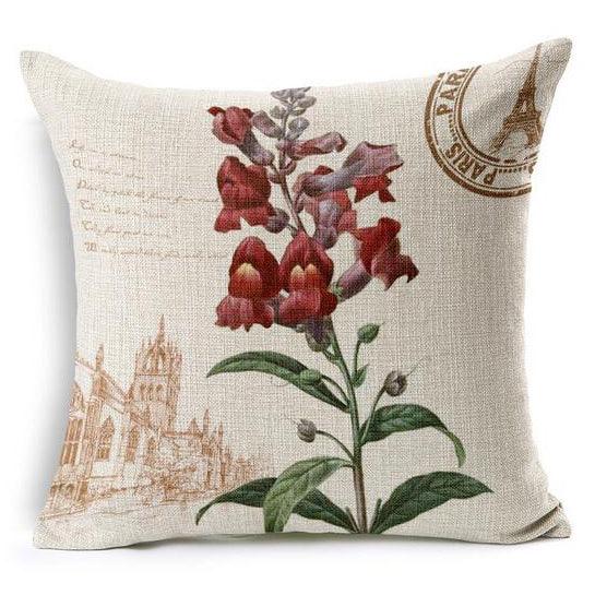 All 4 Kids 45cm Square Throw Pillow Cushion Cover - Country Flower