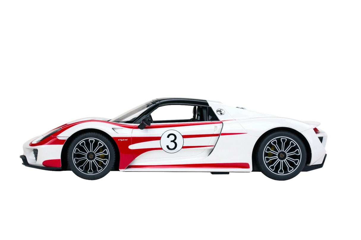Rastar Licensed 1:14 Radio Control Car - Porsche 918 Spyder with USB Charger
