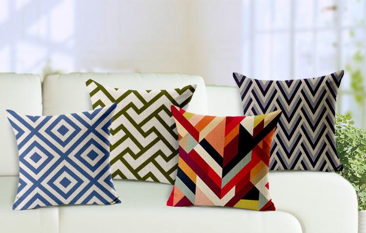 All 4 Kids 45cm Square Throw Pillow Cushion Cover - Vector Pattern