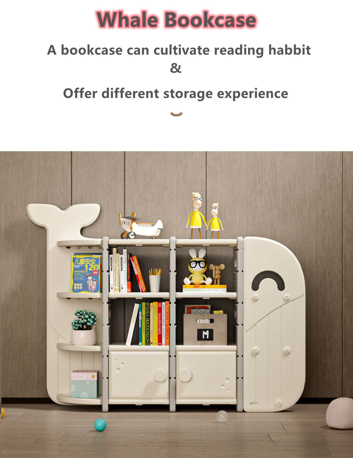 All 4 Kids Roman the Whale Storage Unit