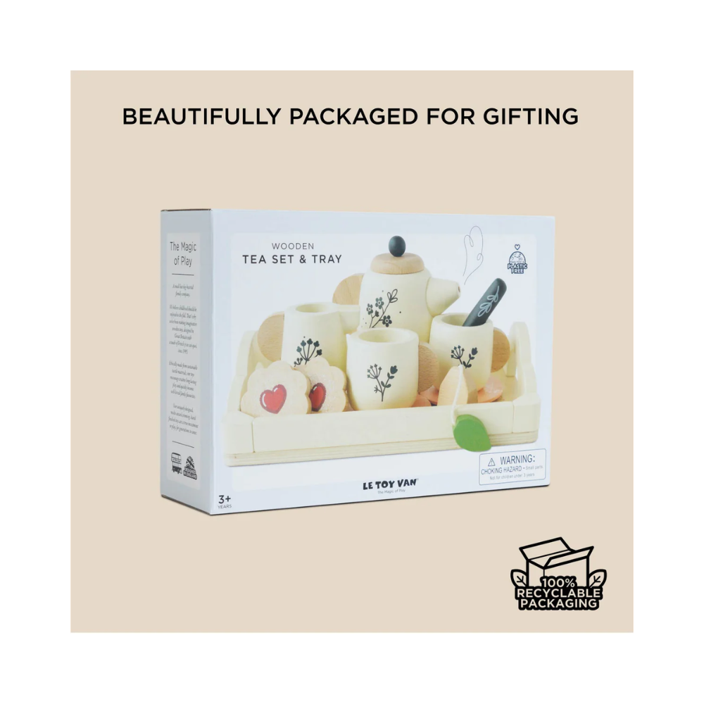 Le Toy Van Wooden Tea Set & Tray