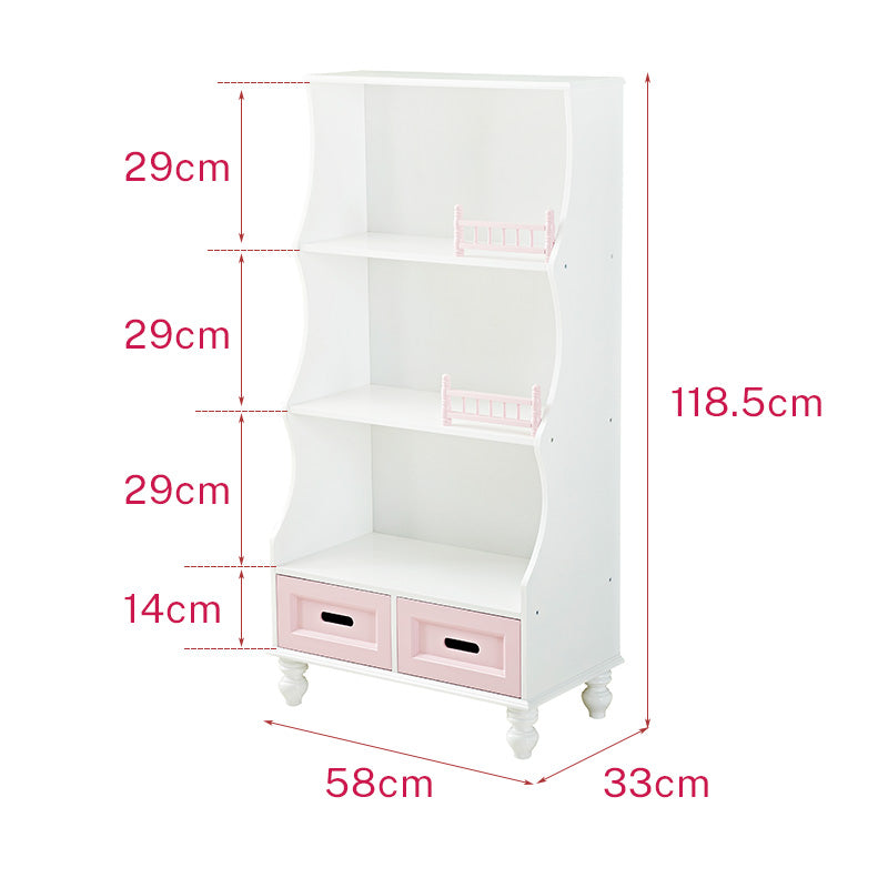 ALL 4 KIDS Gloria Pink Bookcase Book Shelf Storage Unit