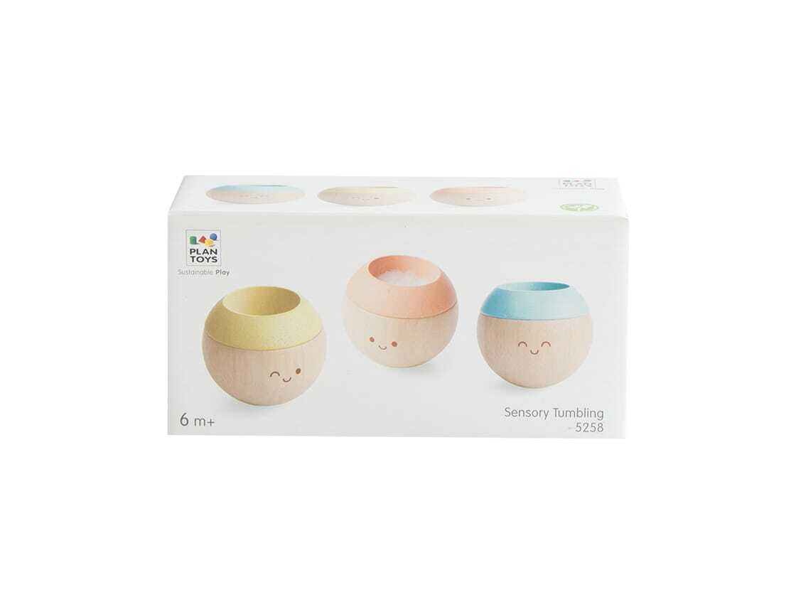 Plan Toys Sensory Tumbling Faces Set of 3