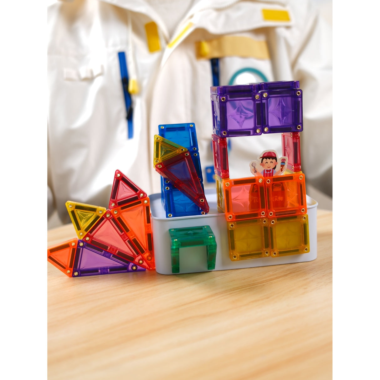 MNTL Classic Small Star Magnetic Tile Set 56 Pcs