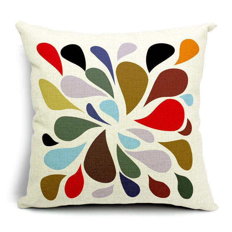All 4 Kids 45cm Square Throw Pillow Cushion Cover - Coloruful Pattern