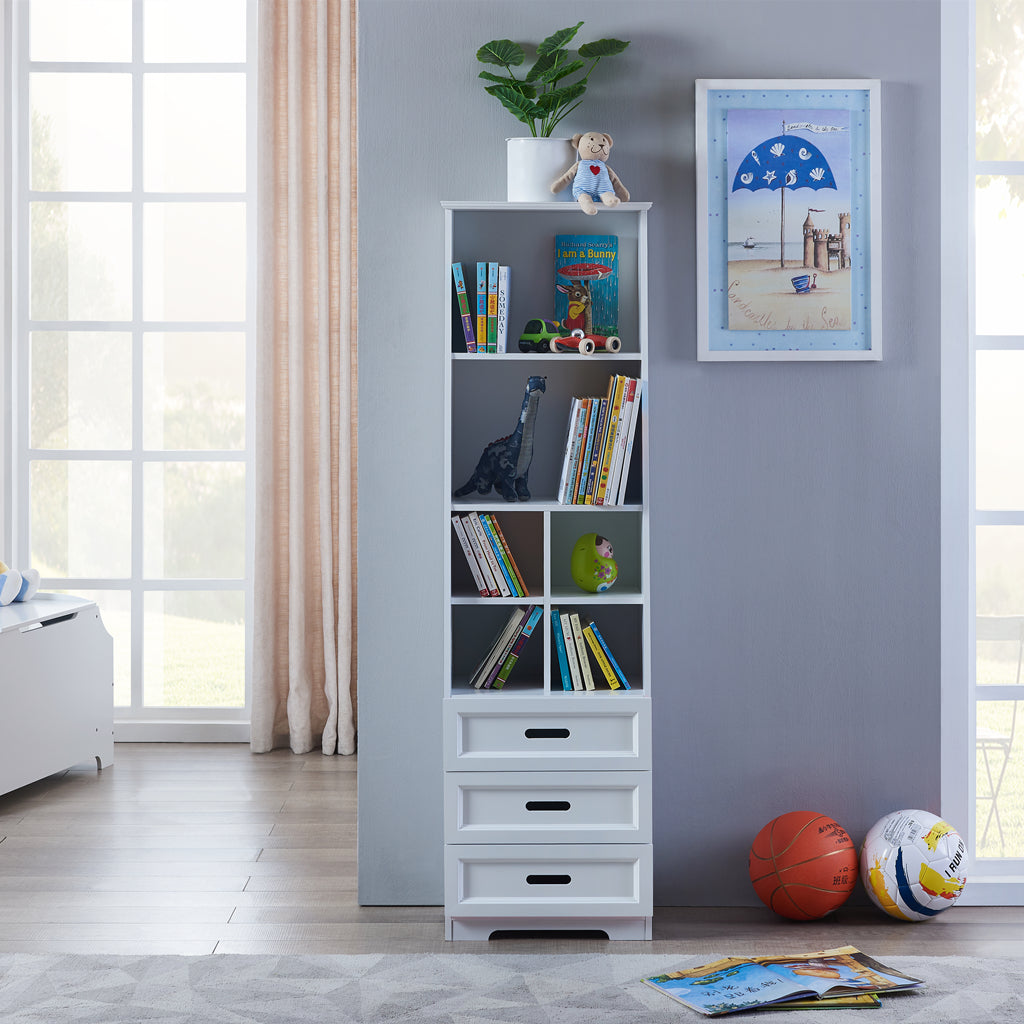ALL 4 KIDS Candice White Bookcase Book Shelf Storage Unit