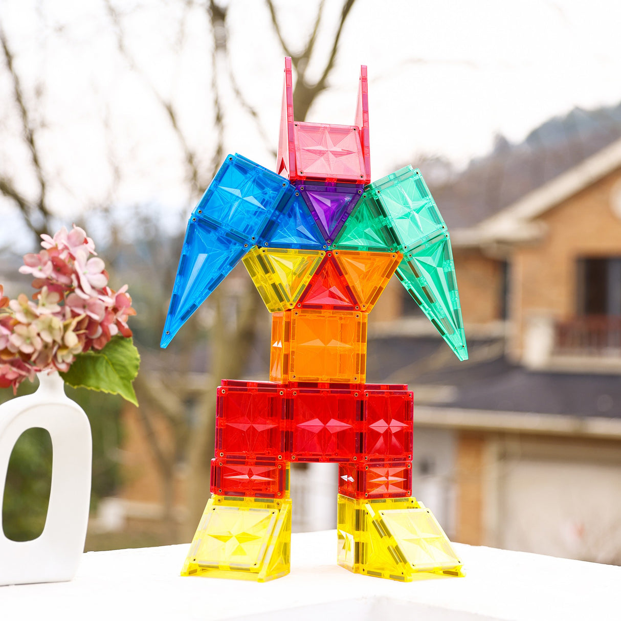 MNTL Classic Basic Teaching Aids Magnetic Tile Set 62 Pcs