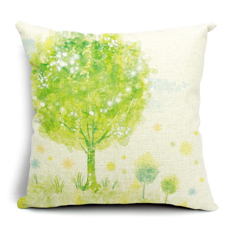 All 4 Kids 45cm Square Throw Pillow Cushion Cover - Summer Flower