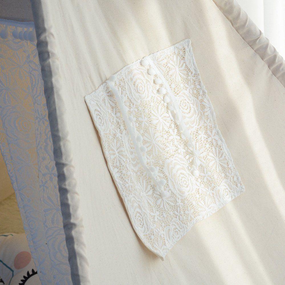 ALL 4 KIDS Allison Lace Kids Square Teepee Tent