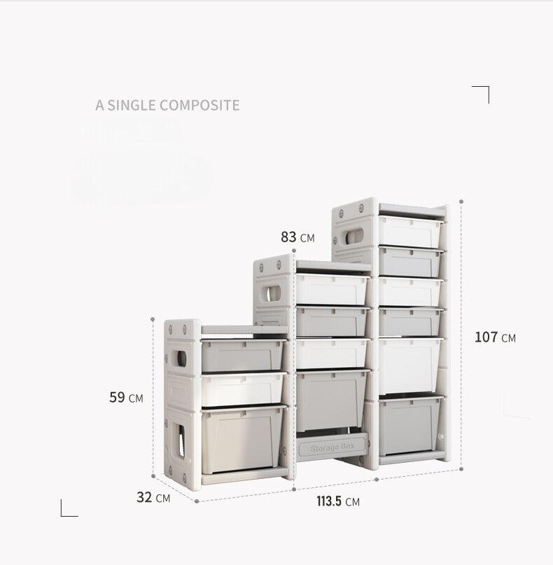 ALL 4 KIDS Hannah Combined Storage Unit - Grey