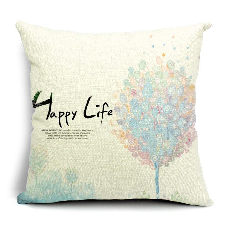 All 4 Kids 45cm Square Throw Pillow Cushion Cover - Summer Flower