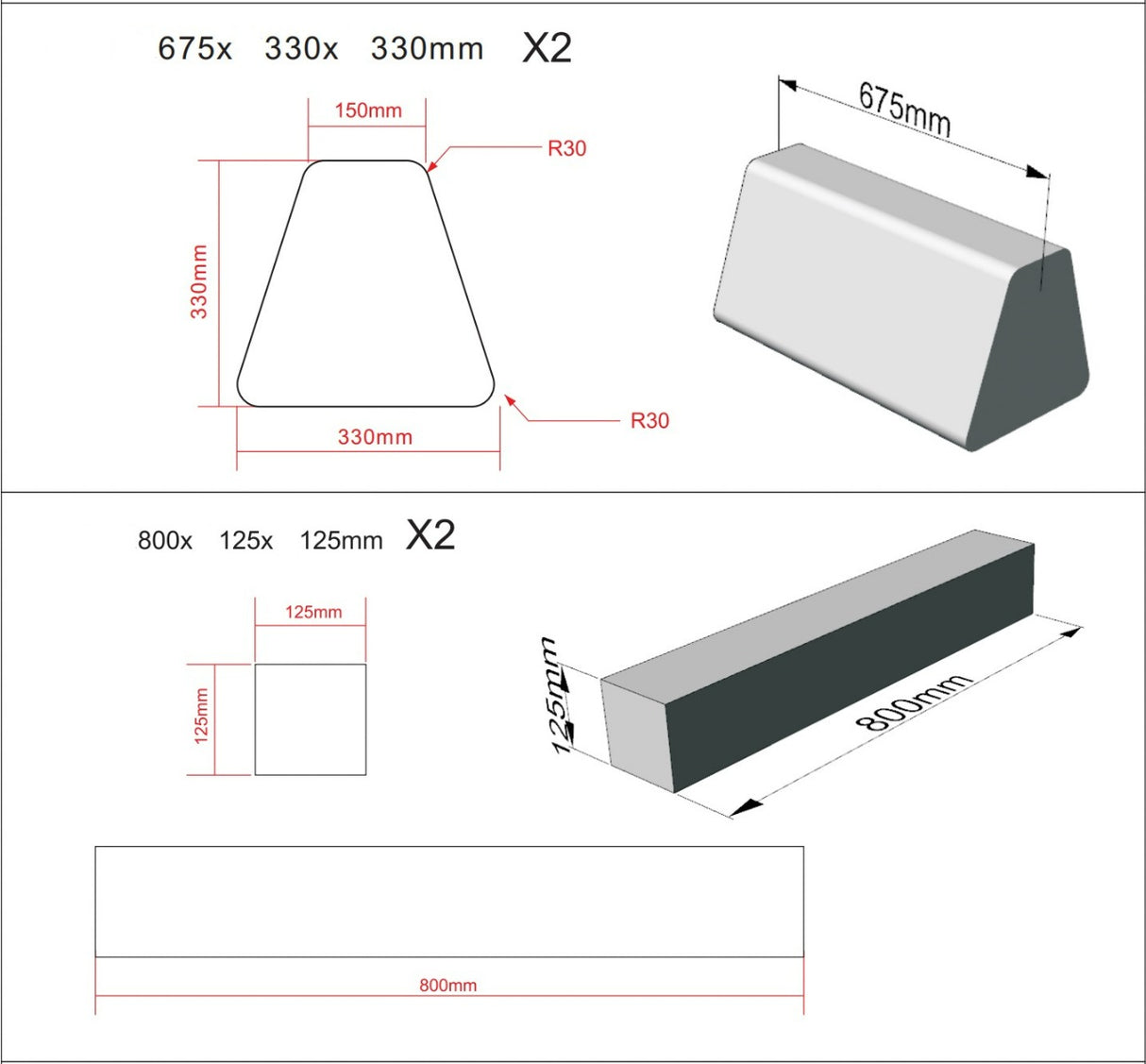 All 4 Kids Roman 10 PCS Play Couch with Farbic Cover - Pink Chevron