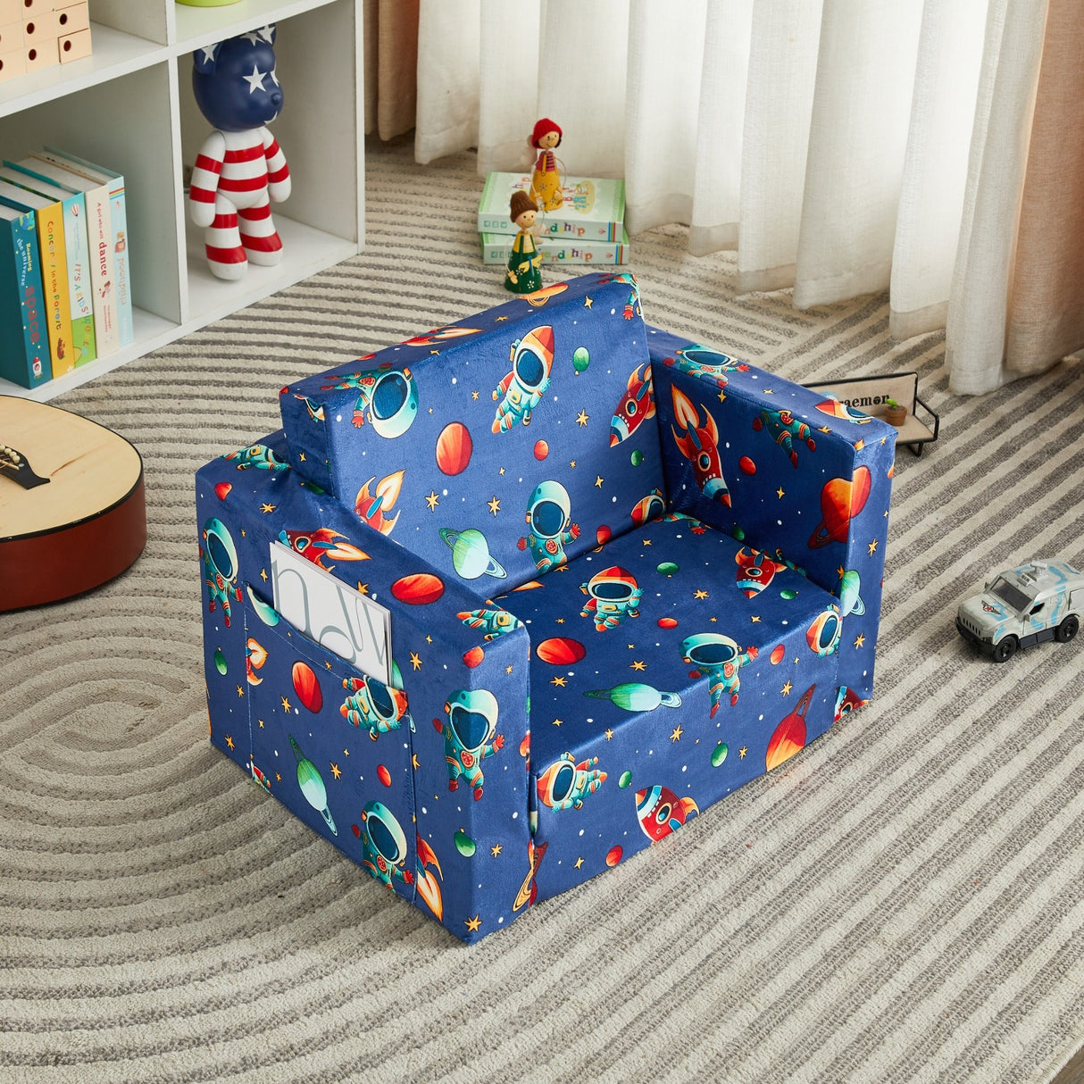All 4 Kids Cosmic Space Mission Flip-Out Couch