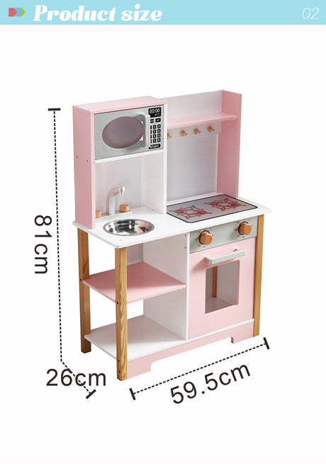 ALL 4 KIDS Peyton Pink Pretend Play Kitchen