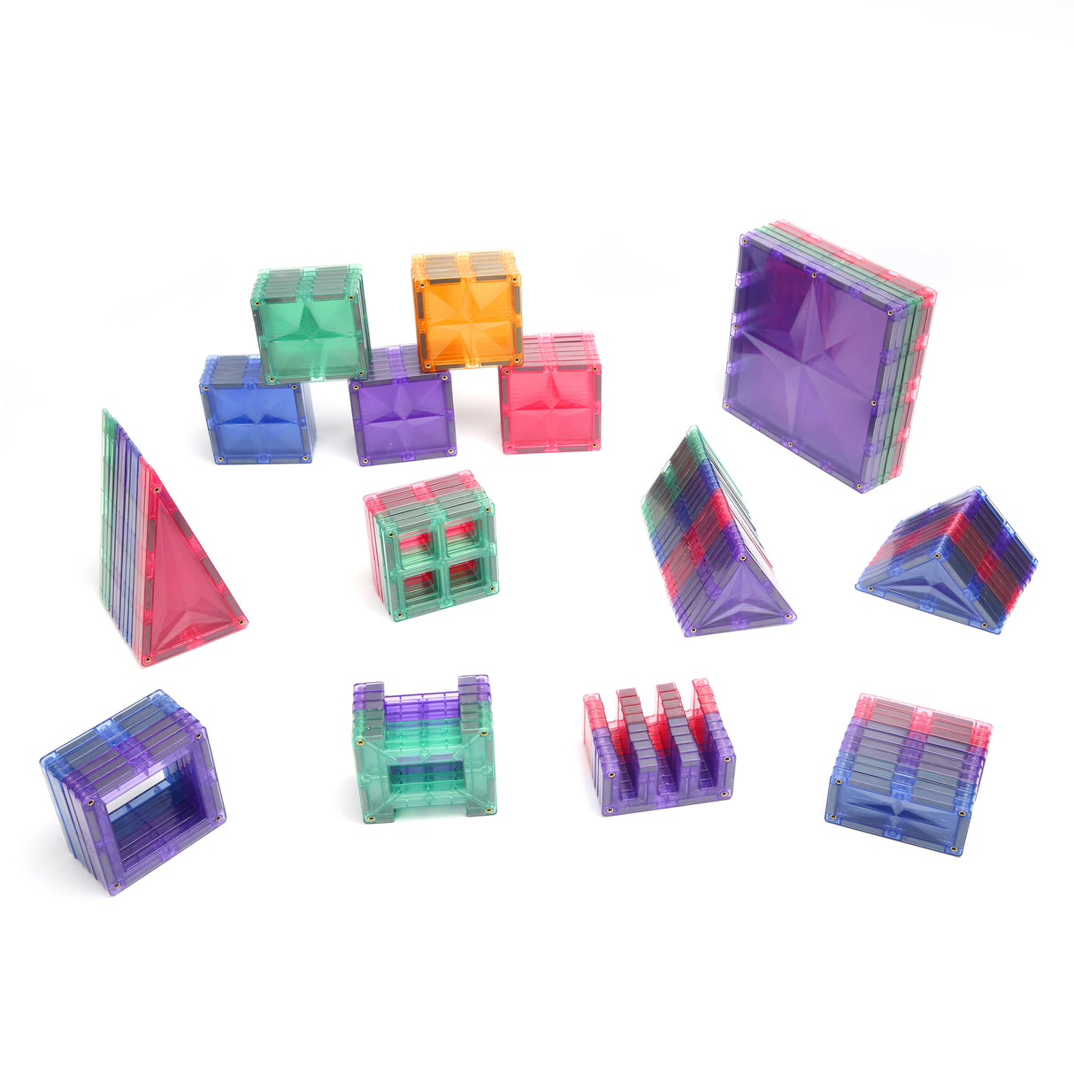 MNTL Pastel Star Magnetic Tile 120 Pcs Set