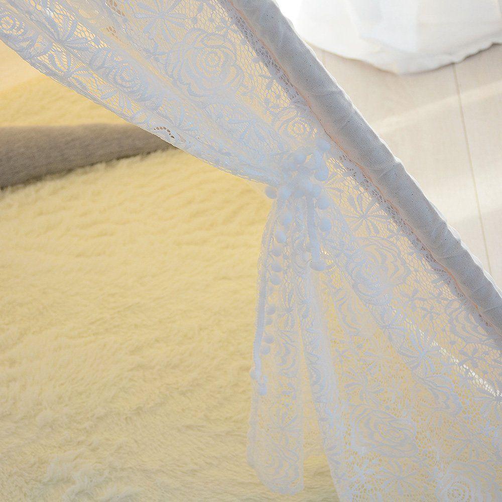 ALL 4 KIDS Allison Lace Kids Square Teepee Tent