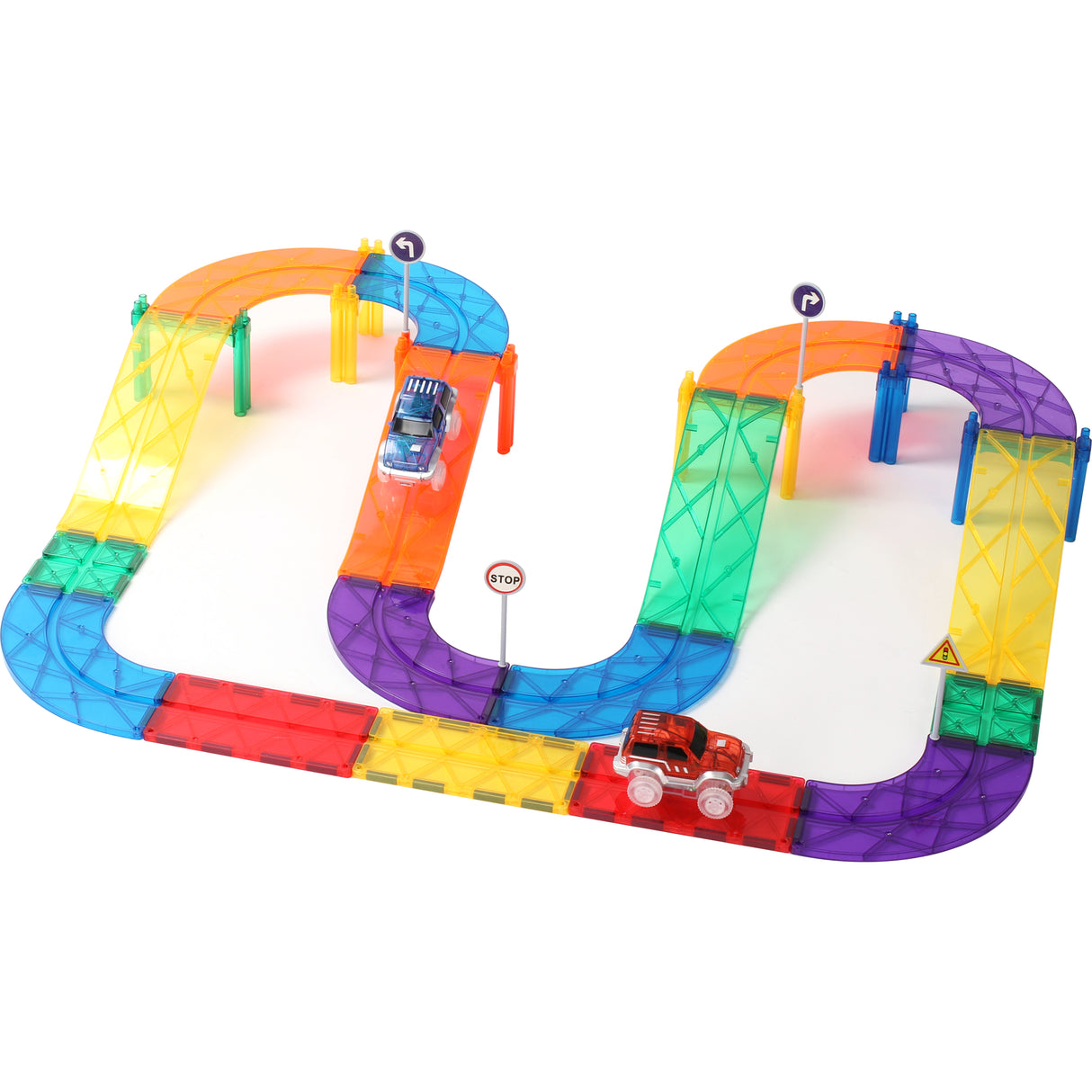 MNTL Classic Magnetic Car Track Set 52 Pcs