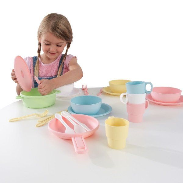 Kidkraft 27PC Cookware Set - Pastel