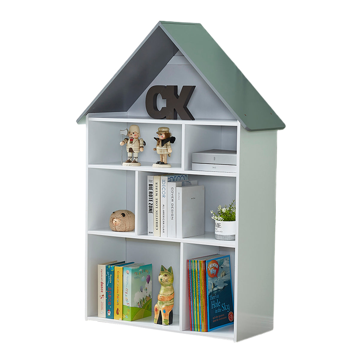 ALL 4 KIDS Bella Dollhouse Bookcase Book Shelf Storage Unit