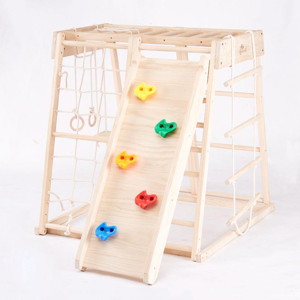 All 4 Kids Hudson Timber Pikler Baby Activity Play Center