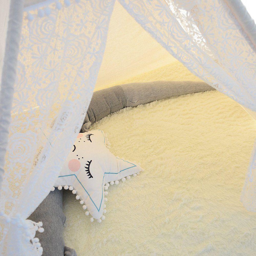 ALL 4 KIDS Allison Lace Kids Square Teepee Tent