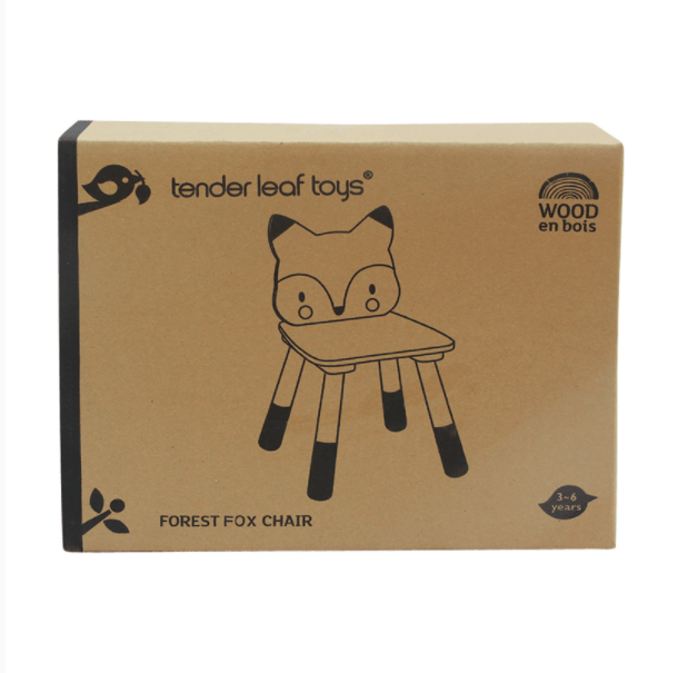 Tender Leaf Toys Kids Wooden Forest Fox Chair