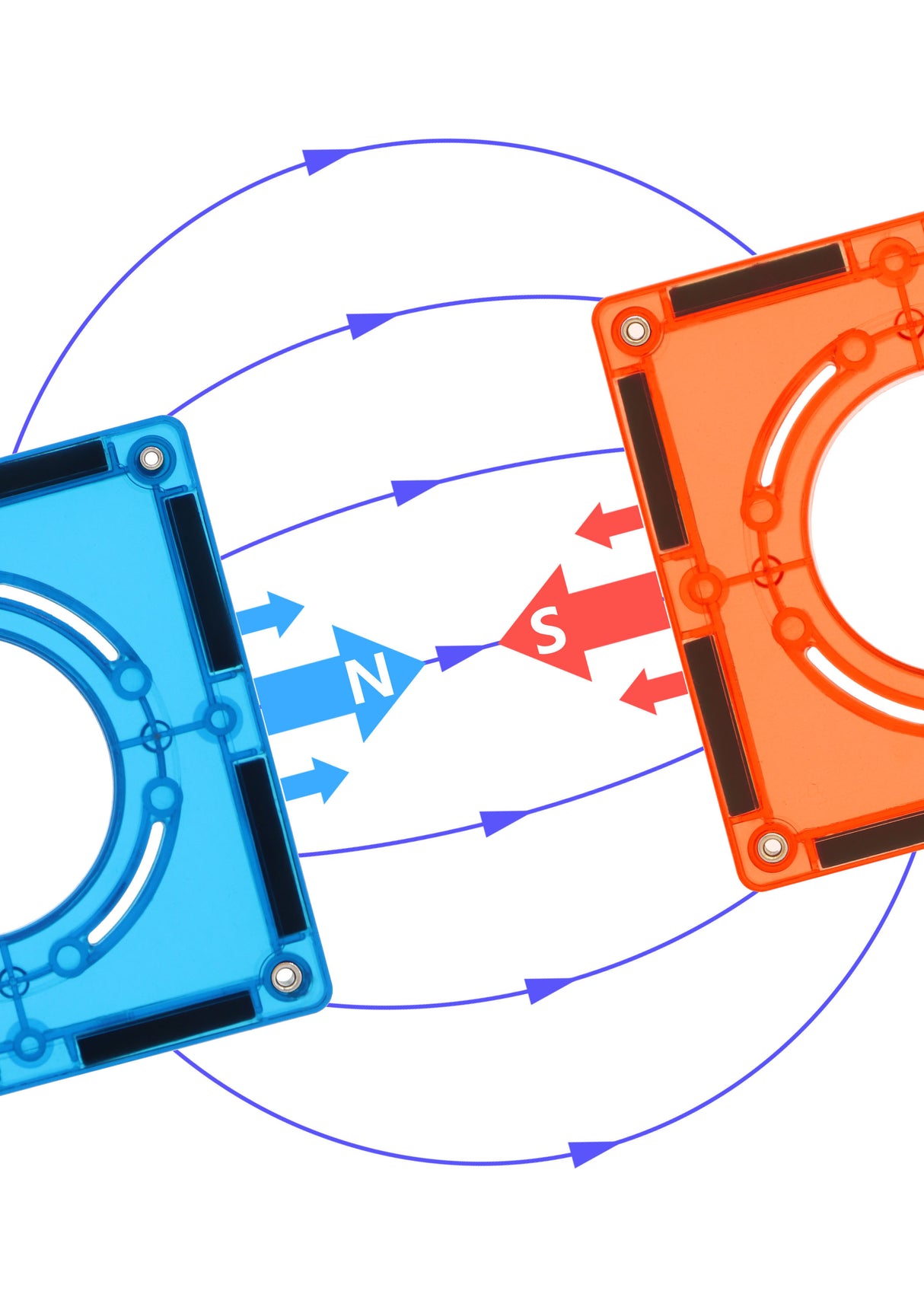 MNTL Fluorescent Magnetic Marble Run Set 101 Pcs
