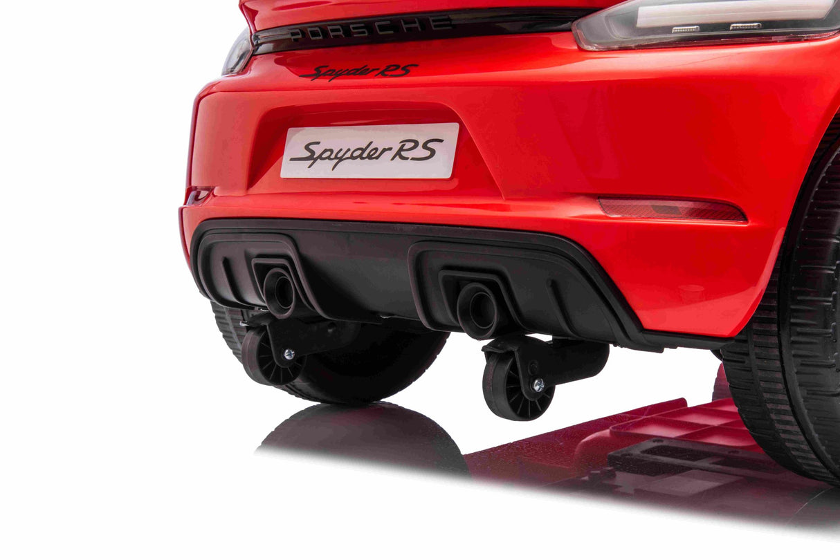 ALL 4 KIDS Licensed Porsche 718 Spyder Kids Electric Ride-On Car