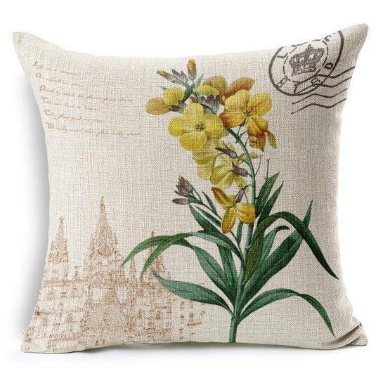 All 4 Kids 45cm Square Throw Pillow Cushion Cover - Country Flower