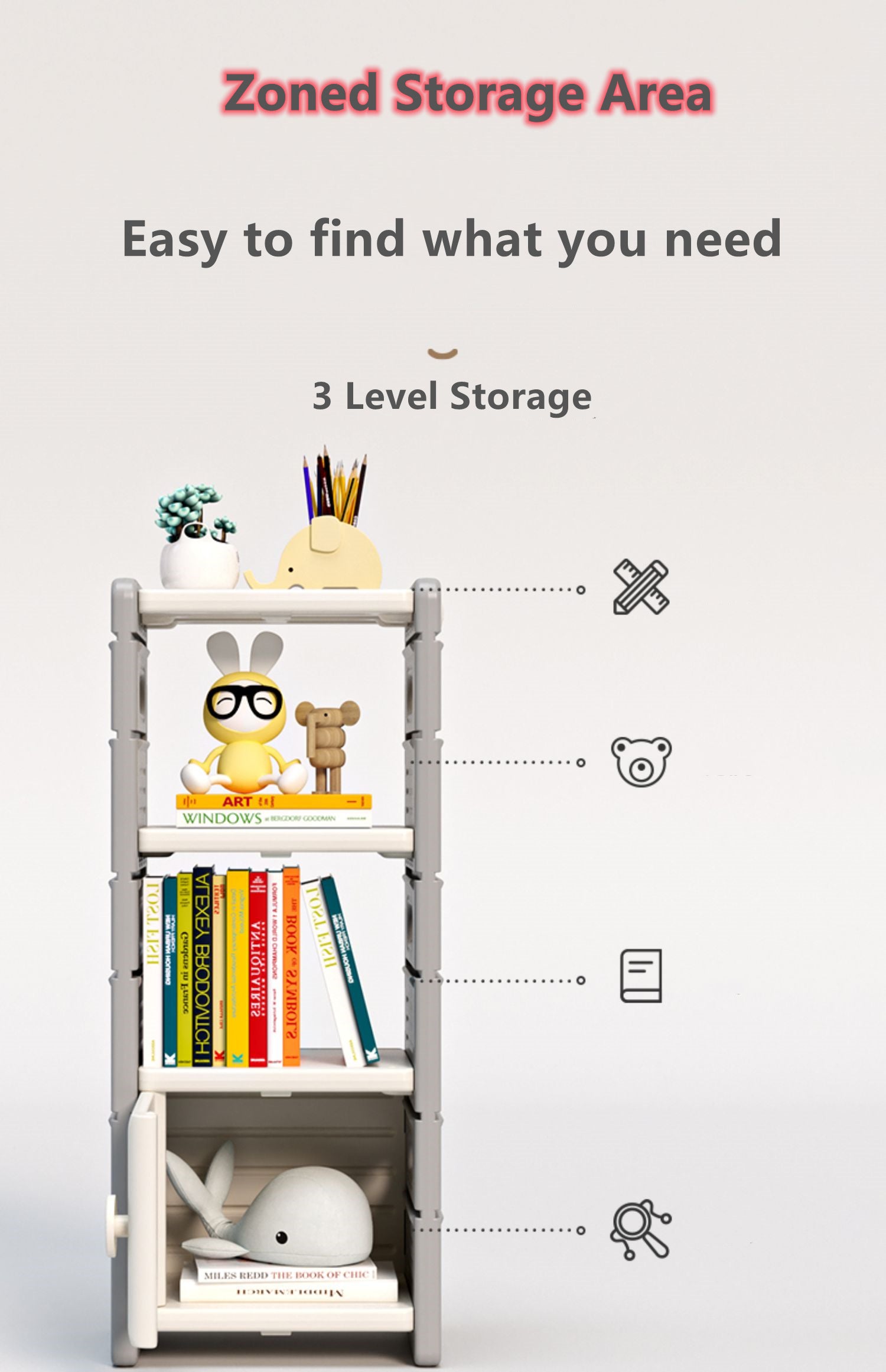 All 4 Kids Roman the Whale Storage Unit