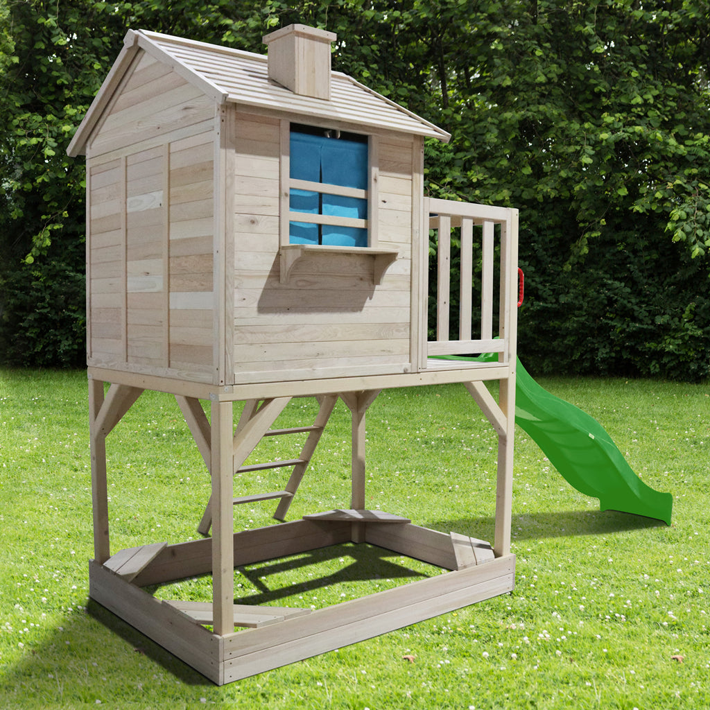 ALL 4 KIDS Aiden Huge Cubby House with Slide and Sand Pitch
