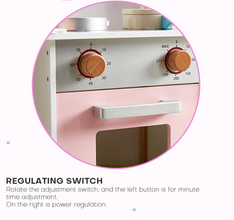 ALL 4 KIDS Peyton Pink Pretend Play Kitchen