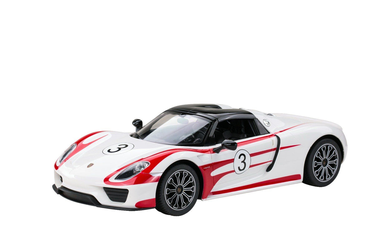 Rastar Licensed 1:14 Radio Control Car - Porsche 918 Spyder with USB Charger