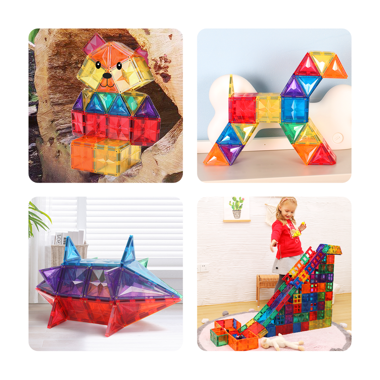 MNTL Classic Star Magnetic Tile 120 Pcs Set