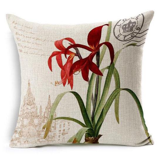 All 4 Kids 45cm Square Throw Pillow Cushion Cover - Country Flower