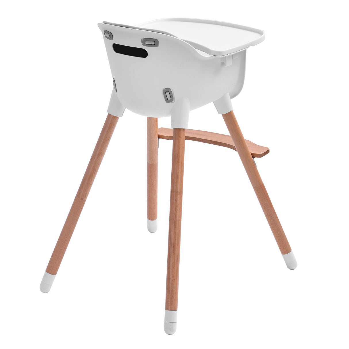JOY BABY Amelia Grey 2-in-1 Timber Highchair