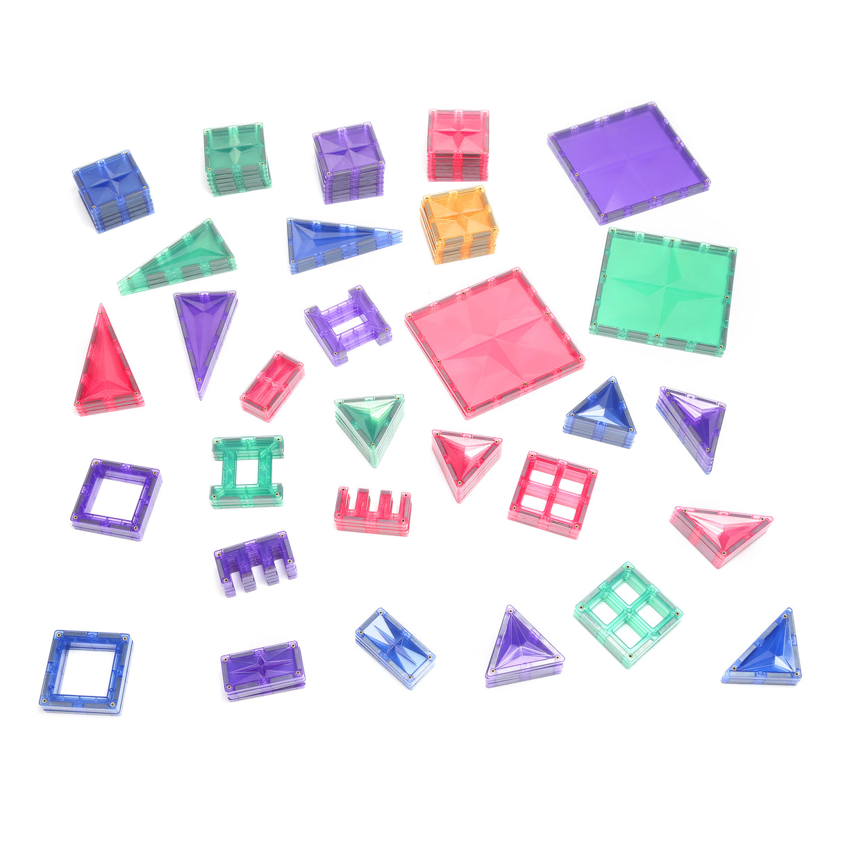 MNTL Pastel Star Magnetic Tile 120 Pcs Set