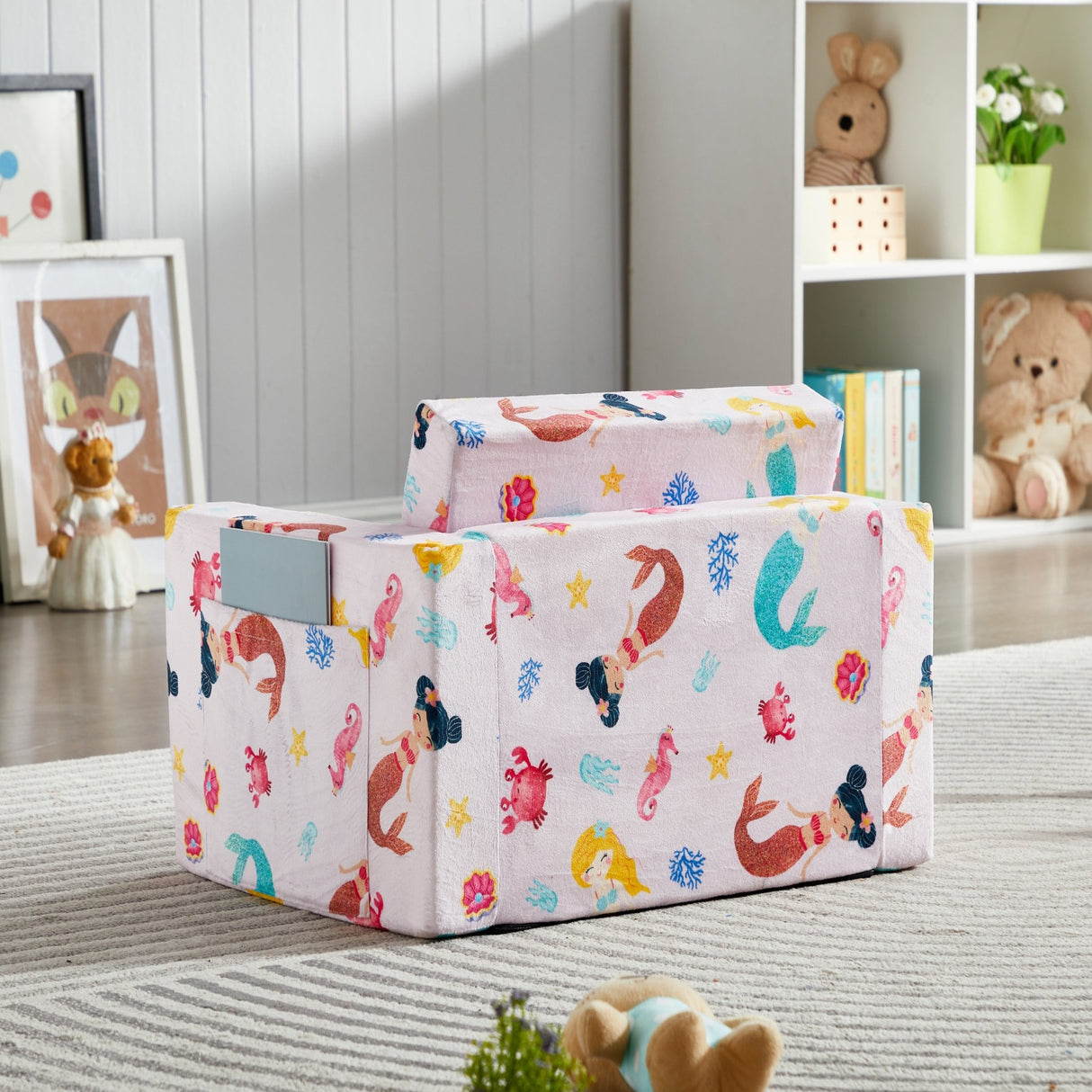 All 4 Kids Mermaid Dreams Flip-Out Couch