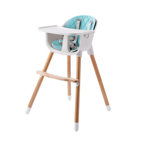 JOY  BABY Amelia Blue 2-in-1 Timber Highchair