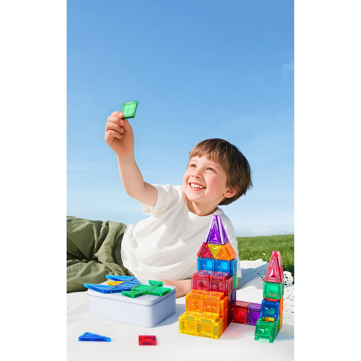 MNTL Classic Small Star Magnetic Tile Set 56 Pcs