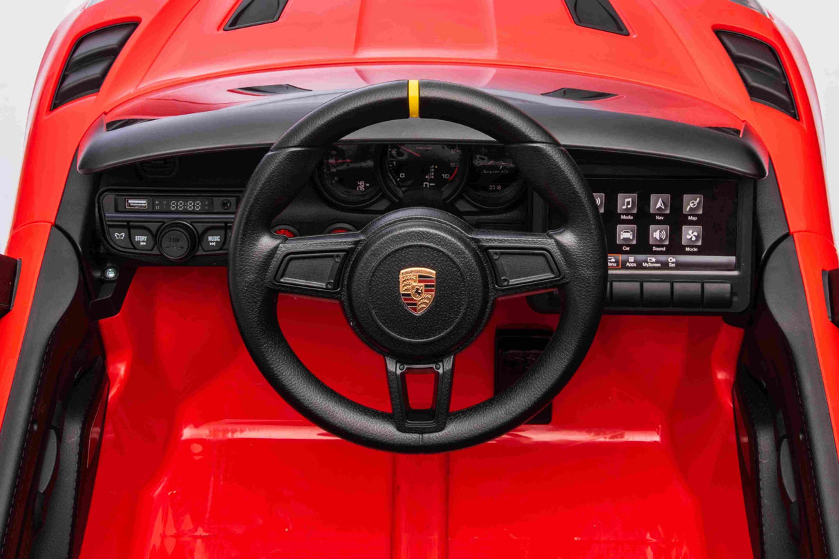 ALL 4 KIDS Licensed Porsche 718 Spyder Kids Electric Ride-On Car