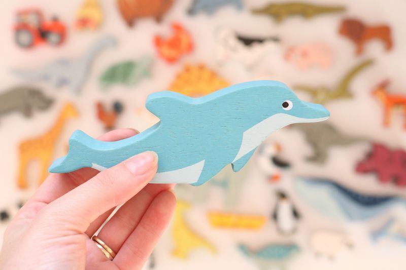 Tender Leaf Toys Wooden Animal Dolphin