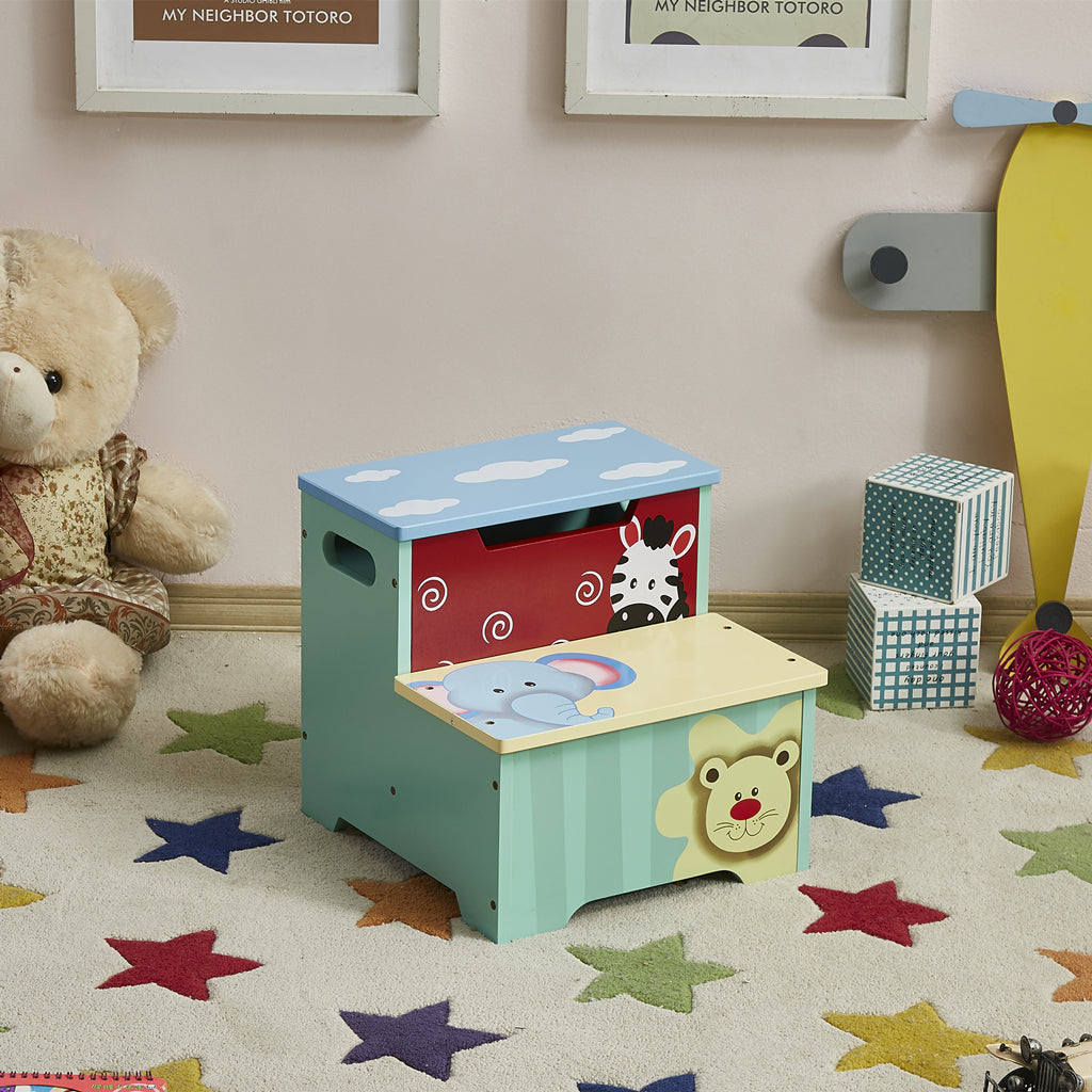 ALL 4 KIDS Joseph Boys Blue Animal Step Stool