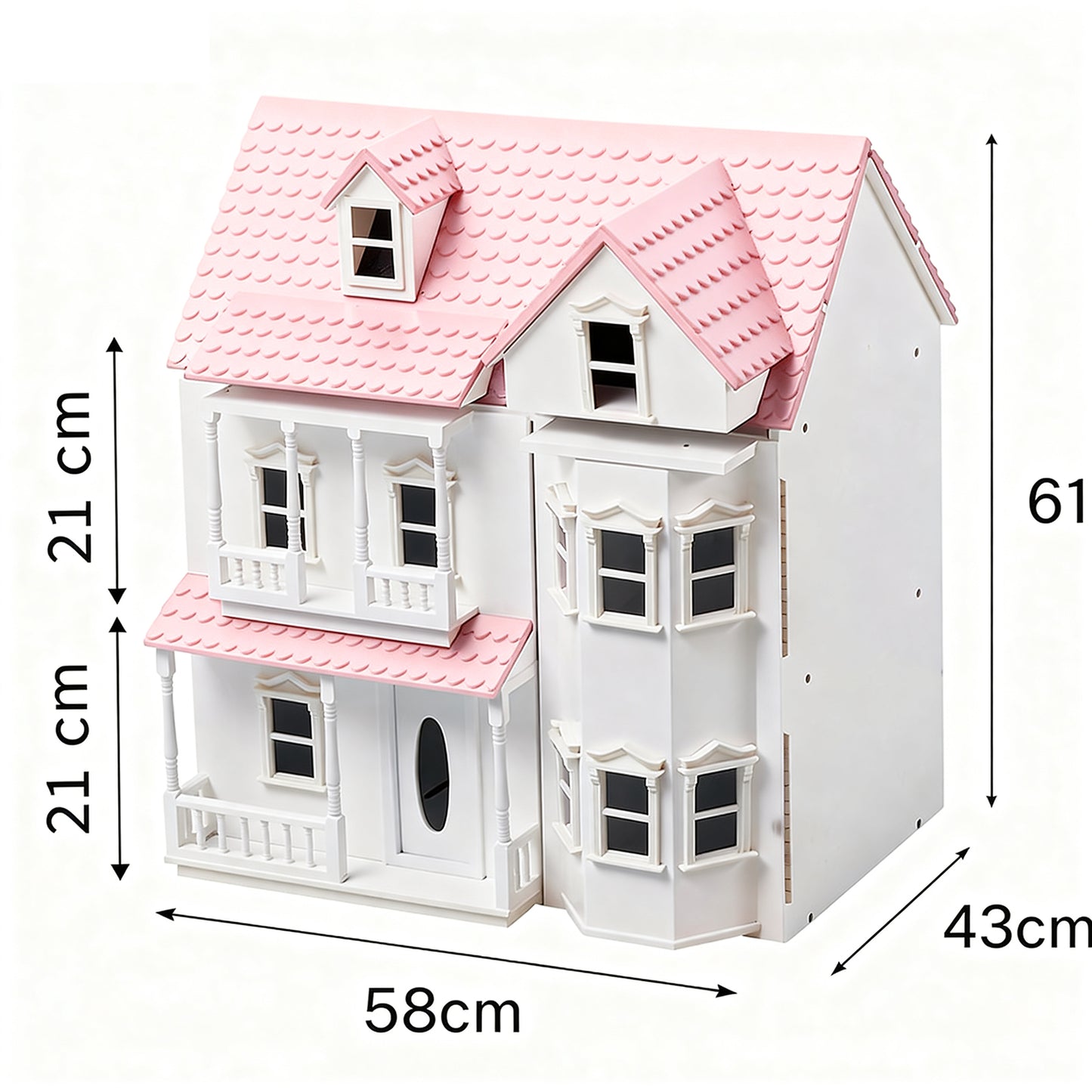 All 4 Kids Victoria Dollhouse - Pink