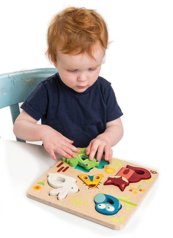 Tender Leaf Toys Wooden Touchy Feely Animals