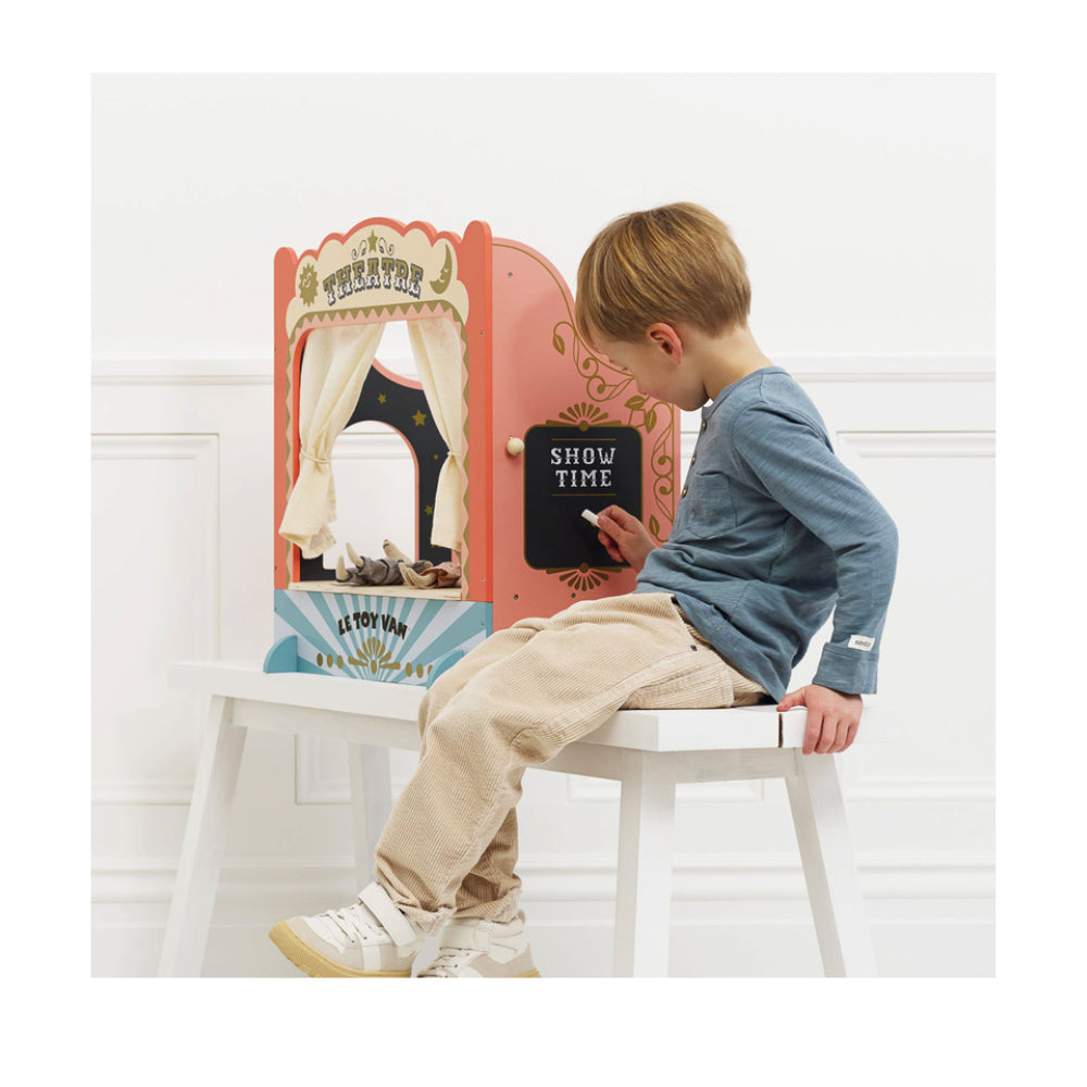 Le Toy Van Kitchen Tabletop Puppet Wooden Theatre