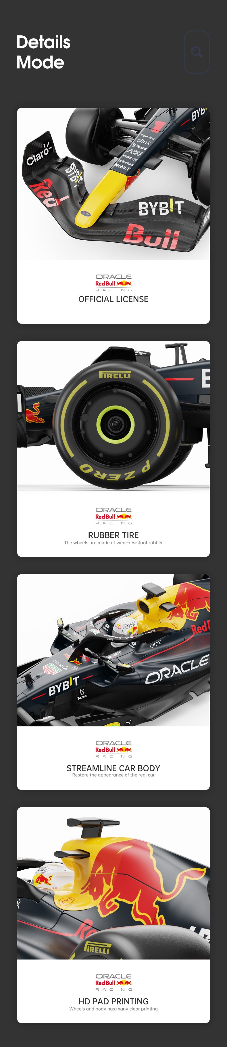 Rastar Licensed 1:12 Oracle Red Bull F1 Racing RB18 Remote Control Car